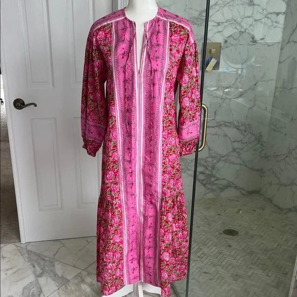 Pink Mary Marshmallow XS tunic caftan Dress STUNNING! - Picture 1 of 10